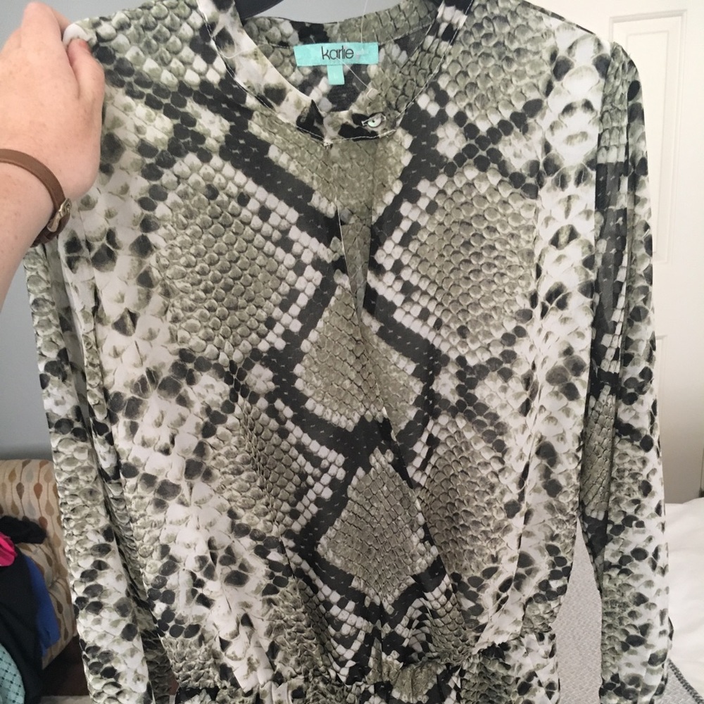 Karlie Snakeskin Romper